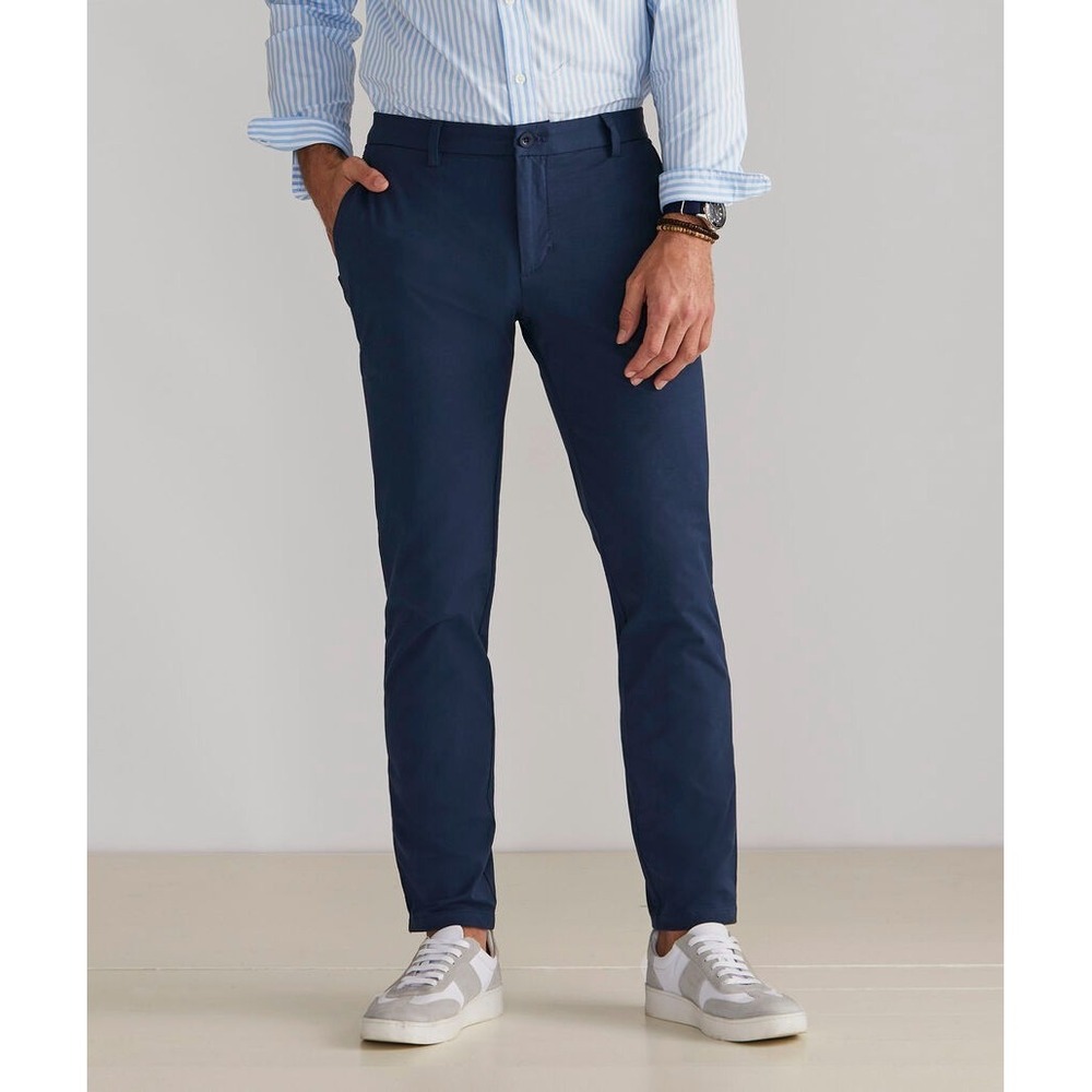 Vineyard Vines Mens 38x34 Blue On The Go OTG Performance Flex Golf Pants